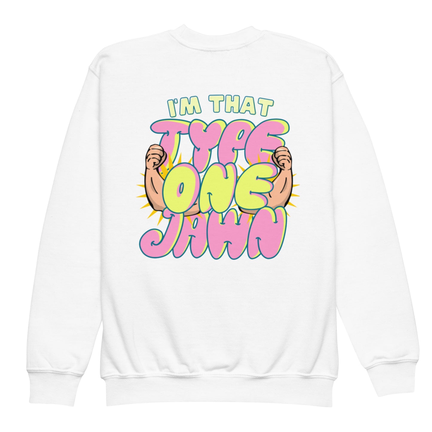 Youth Type 1 Jawn Diabetes sweatshirt