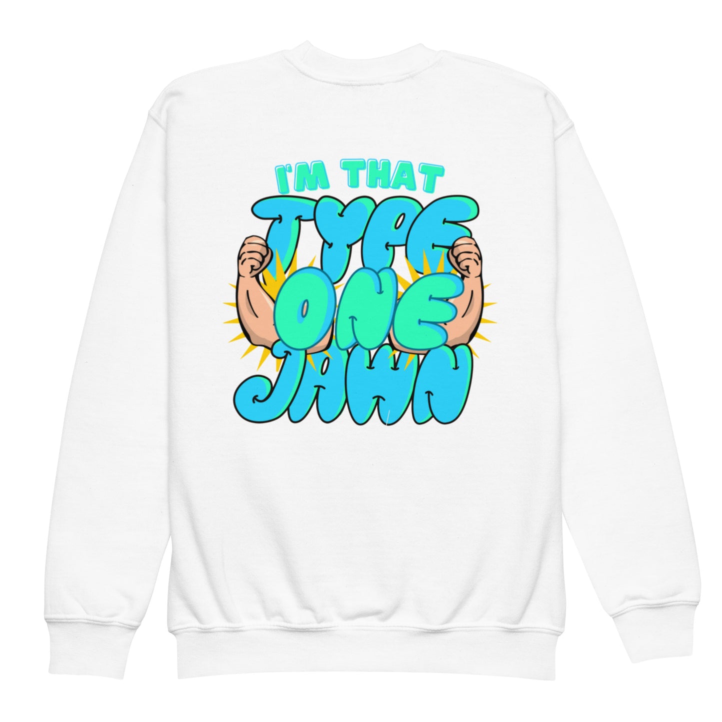 Youth Type 1 Diabetes Jawn sweatshirt